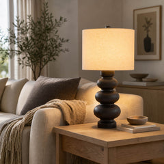 Bergenside Ivory/Brown Lamp
