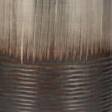 Grabtown Silver Large Glass Metallic 2-Tone Vase