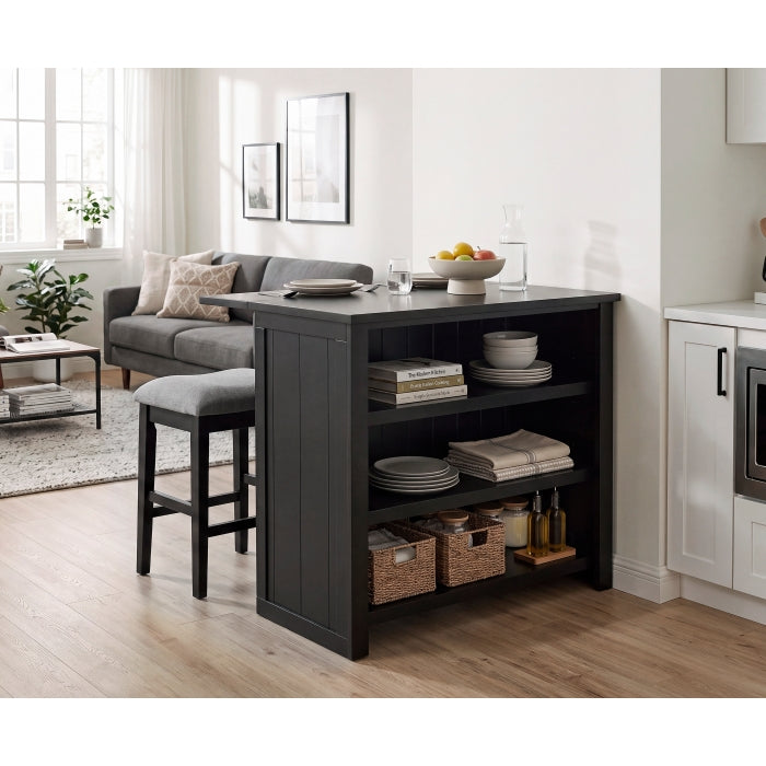 Meadowbrook Black Kitchen Island