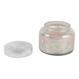 Dashholm White/Clear Gardenia Luster Candle