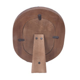 Glenview Blue/Gold Small Oval Brass Inlay Frame