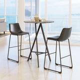 Smart Black Barstool (Set of 2)