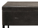 Shagreen Atelier Grey Leather Box On Stand