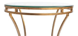 Essential Forms Gold Round Side Table