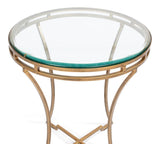 Essential Forms Gold Round Side Table