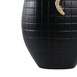 Lucashaven Black/Gold Large Vase