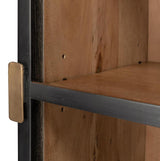 Cabinet of Curiosities Grey A Gem Of A Handle Display Cabinet Right