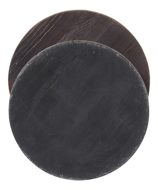 Sculpted Classics Grey Upturned Goblet Side Table