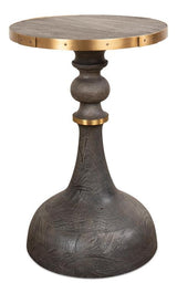 Sculpted Classics Grey Upturned Goblet Side Table