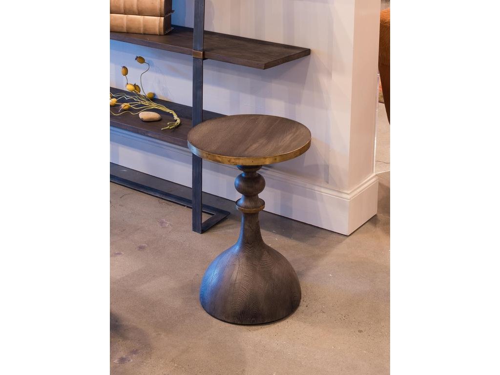 Sculpted Classics Grey Upturned Goblet Side Table