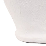 Bartlett White Small Dimpled Terracotta Vase