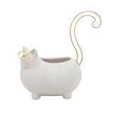 Denningworth White/Gold Trinket Tray