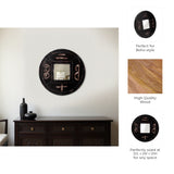 Van Ness Black/Gold Carved Mirror