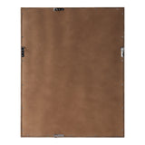 Foxwood White/Brown Paper Mache Wall Art with Wooden Frame and Glass