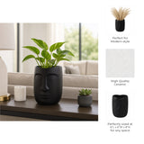 Lokoya Black Face Vase