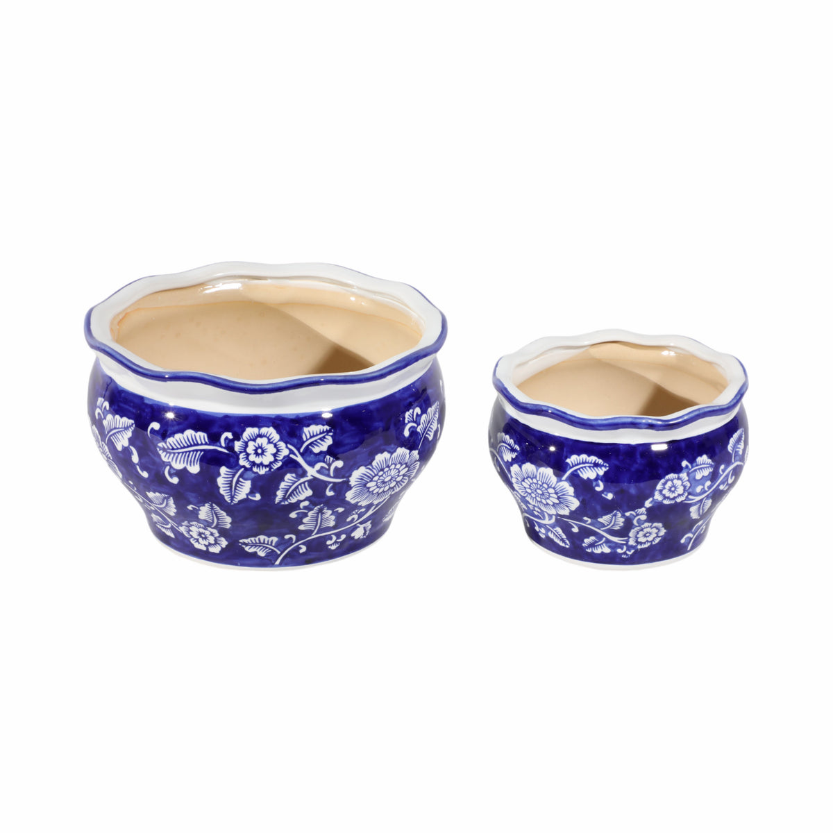 Henleydale Blue/White Small Planters (Set of 2)