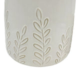 El Adobe Ivory Embossed Vines Planters (Set of 2)