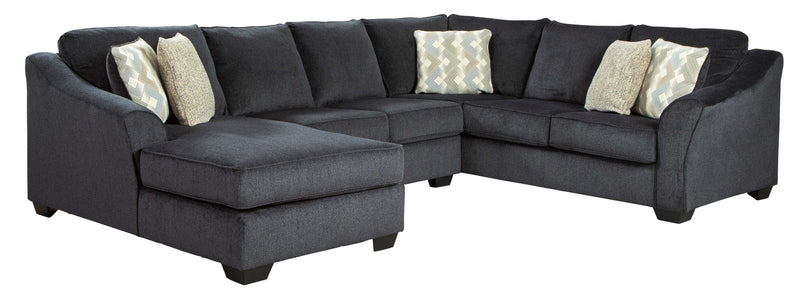 (Online Special Price) Eltmann Slate 3pc Sectional Sofa w/ LAF Chaise - Ornate Home