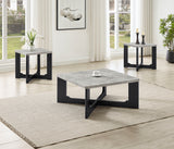 Royce Gray/Black 3-Piece Cocktail Table Set