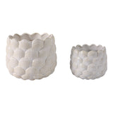 Harkencrest White Planters (Set of 2)