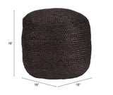 Lillian Black Ottoman