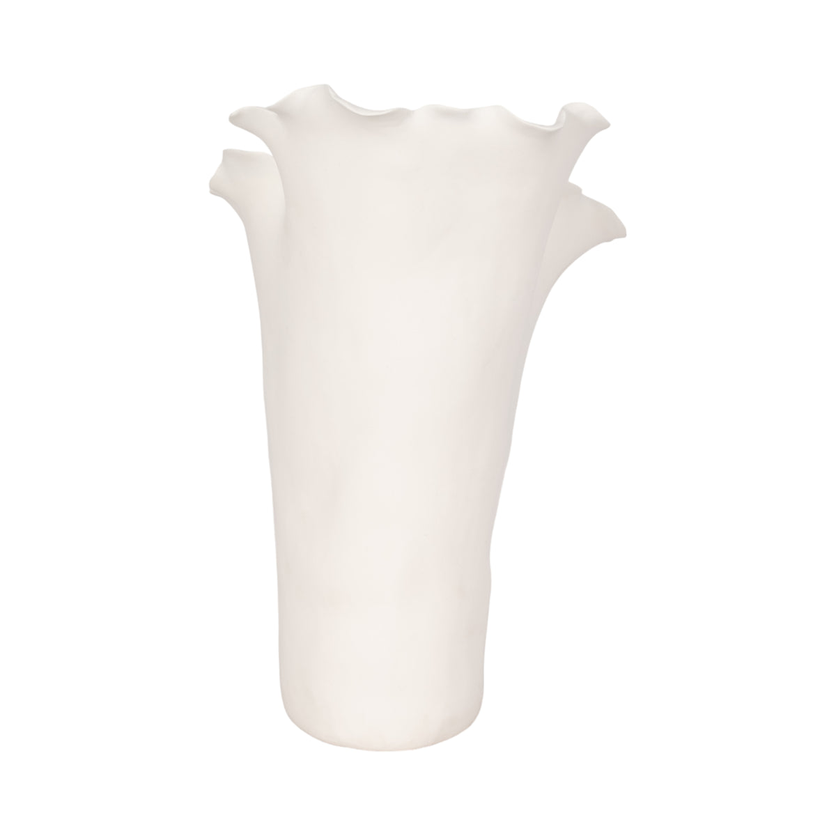 Westonholm White Handmade Flutter Vase
