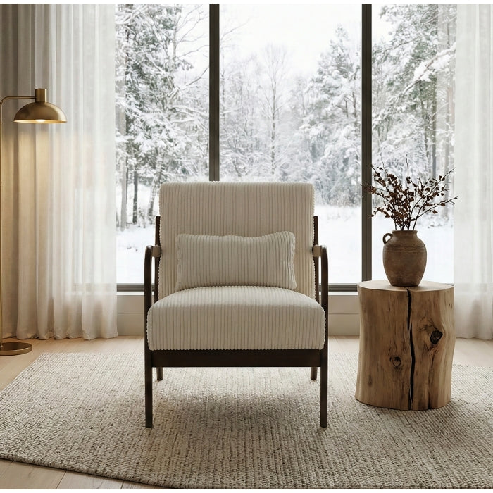 Twill Blue Accent Chair