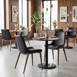 Magnus Black & Walnut Dining Chair (Set of 2)