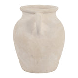 Drakewell Ivory Paper Mache Bud Vase with Handles
