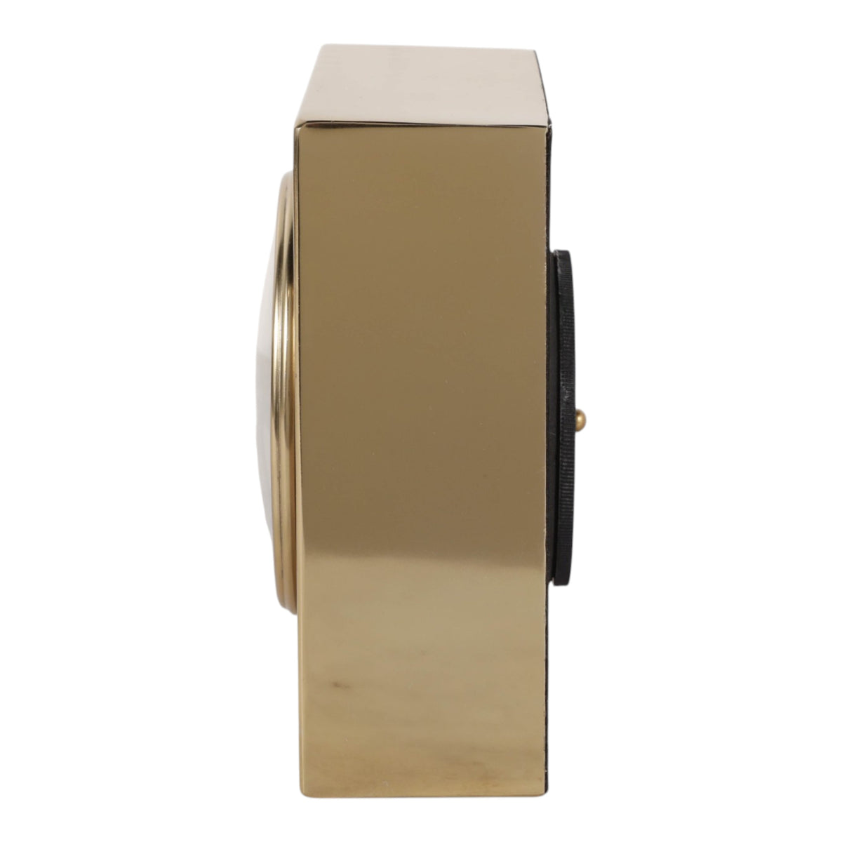 Pitco Black/Silver/Gold Metal Table Clock
