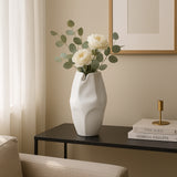 Sanitarium White Ceramic Abstract Vase