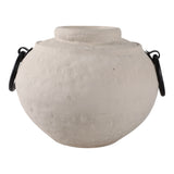 Haroldwood Ivory/Black Ecomix Vase with Metal Handles