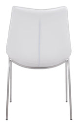 Magnus White & Silver Dining Chair (Set of 2)