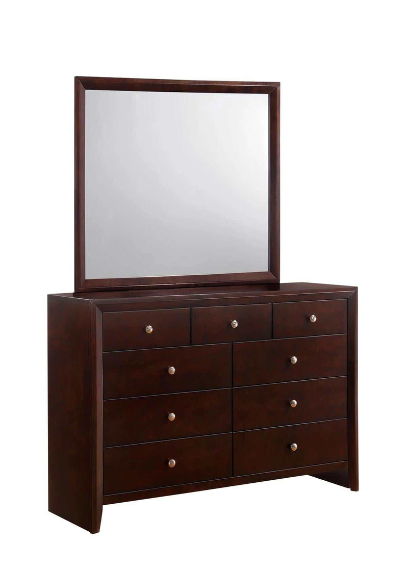 Evan Cherry Dresser & Mirror