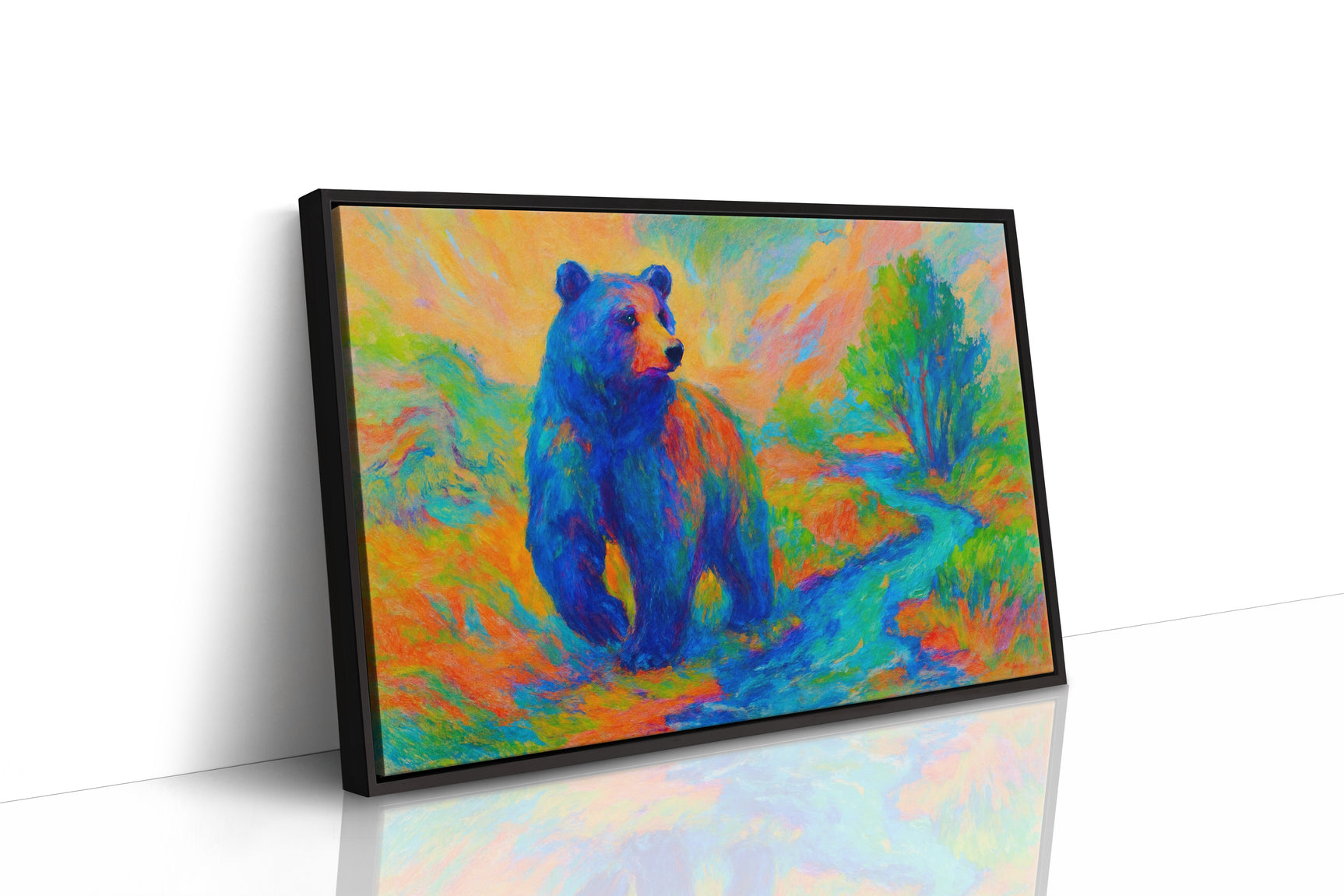 Chromatic Bear by the Riverbend