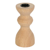 Peavine Natural Small Modern Wood Taper Holder
