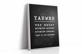 Yahweh Chalkboard Declaration