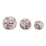 Maxbrook Brown/White Orbs (Set of 3)