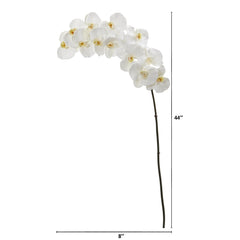 44” Phalaenopsis Orchid Artificial Flower (Set of 3) - Ornate Home
