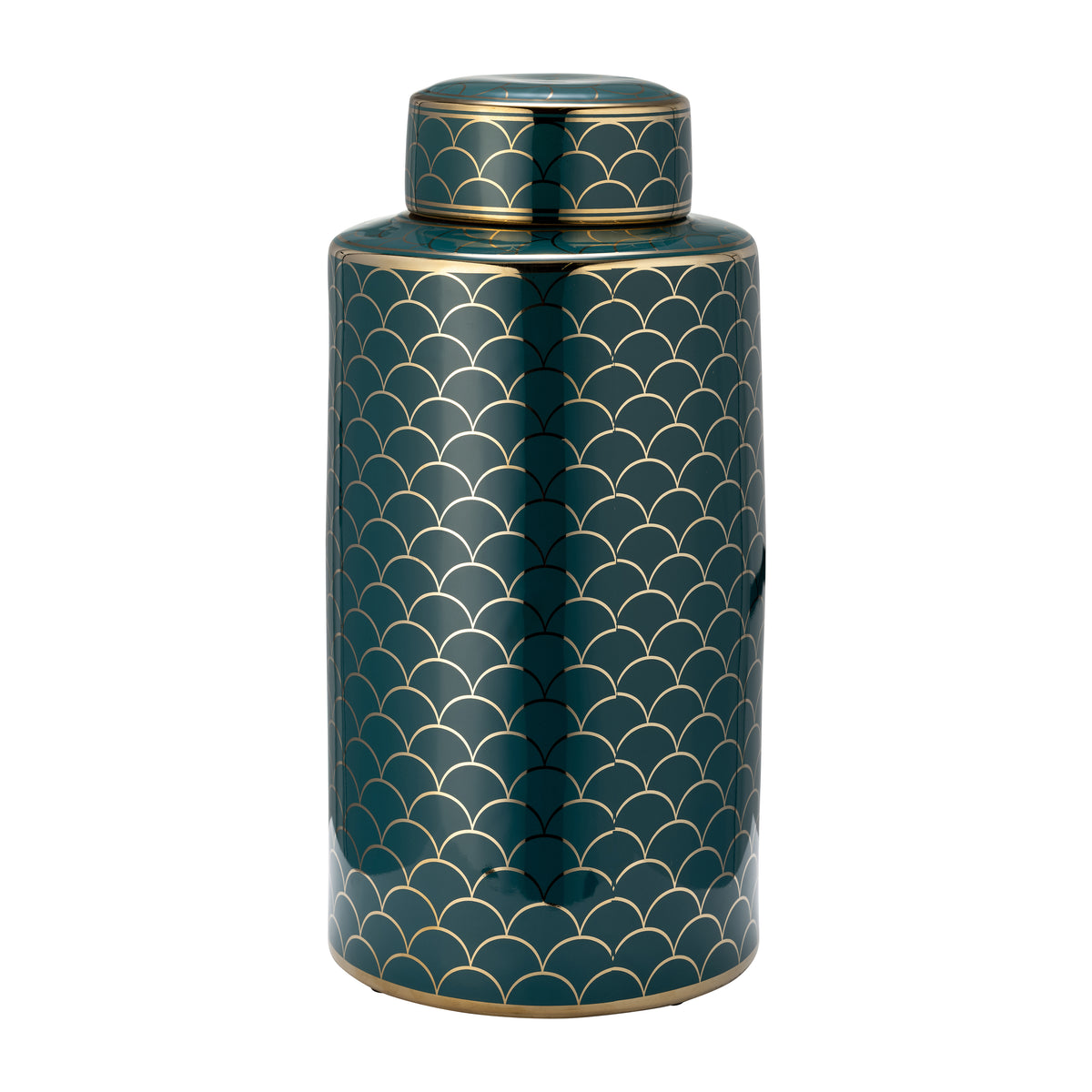 Kiesel Gold Ceramic Crackle Jar
