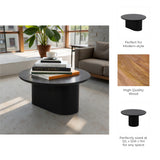 Andersonia Black Wood Minimalist Coffee Table