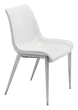 Magnus White & Silver Dining Chair (Set of 2)