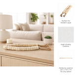 Goodale Tan Travertine Beaded Garland