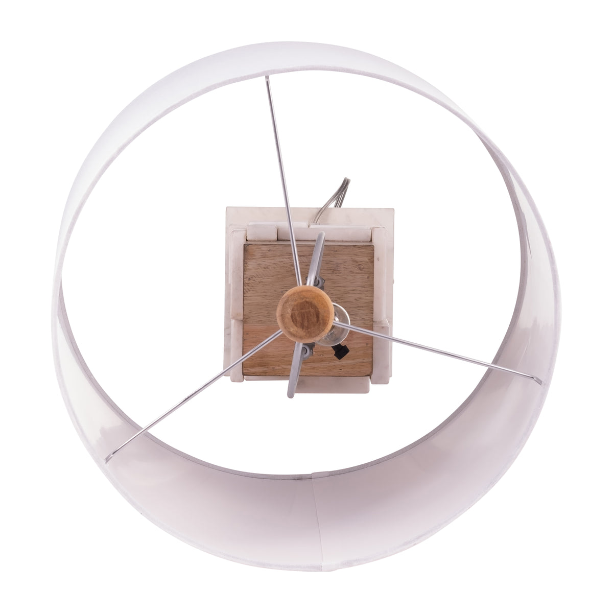 Ceneda White Marble Table Lamp