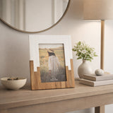 Los Alamos Natural/White Large Resin 2-Toned Frame