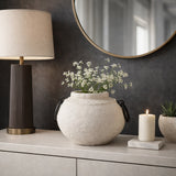 Haroldwood Ivory/Black Ecomix Vase with Metal Handles