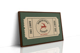 North Pole Express Ticket Print
