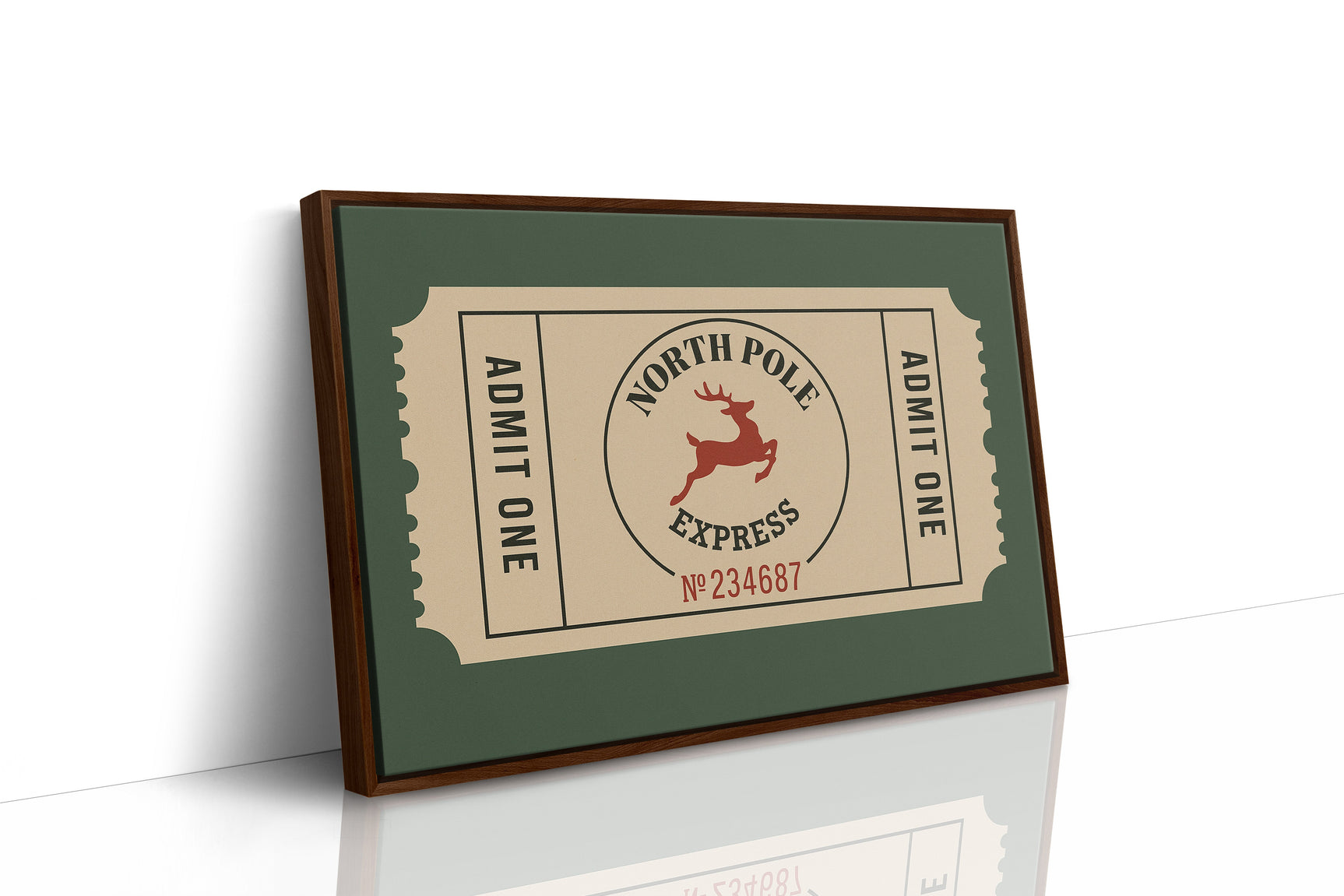 North Pole Express Ticket Print