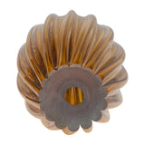 Stone Orange Small Glass Paperweight Amber