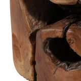 Ruthven Natural Live Edge Teakwood Stool